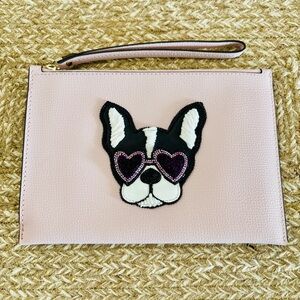 Kate Spade Sylvia Francois Boston Terrier Wristlet